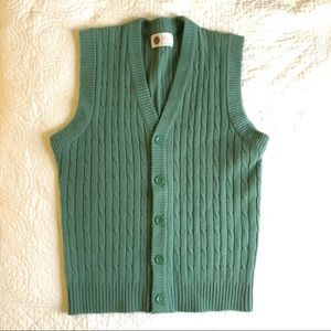 Vintage green men’s sweater vest